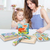 نمای نزدیک از قطعات رنگی و اشکال هندسی پازل