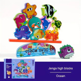 بازی تعادلی چوبی کودکانه شامل قطعات رنگی برای تقویت تمرکز و مهارتهای حرکتی