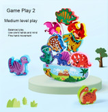 بازی تعادلی چوبی کودکانه شامل قطعات رنگی برای تقویت تمرکز و مهارتهای حرکتی