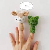 بستهبندی عروسک انگشتی بافتنی با طراحی کودکپسند و رنگهای شاد