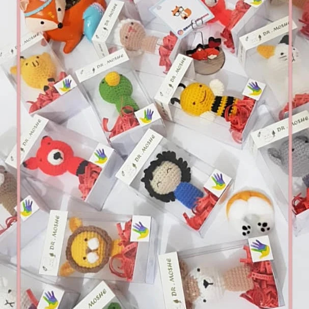 عروسک انگشتی بافتنی با بستهبندی مخصوص برای قصهگویی و نمایش