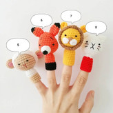 عروسک انگشتی بافتنی با بستهبندی مناسب تولد، مهدکودک و هدیه آموزشی