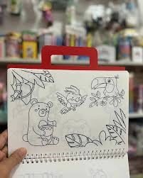 دفتر نقاشی جادویی UNIKiDS با قلم مخصوص و صفحات قابل پاک شدن