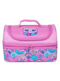 لانچ باکس کودکانه با طراحی چهره گربه و رنگ صورتی