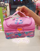 لانچ باکس کودکانه با طراحی چهره گربه و رنگ صورتی