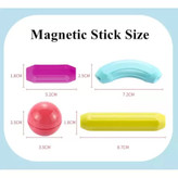 اسباببازی آموزشی مگنتی با میله و مهره، تقویت خلاقیت و هماهنگی دست و چشم کودک