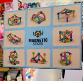 اسباببازی آموزشی مگنتی با میله و مهره، تقویت خلاقیت و هماهنگی دست و چشم کودک