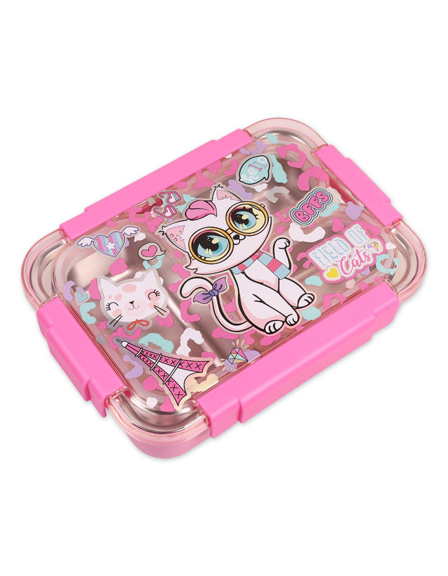 ظرف غذا استیل برند وست مدل گربه عینکی