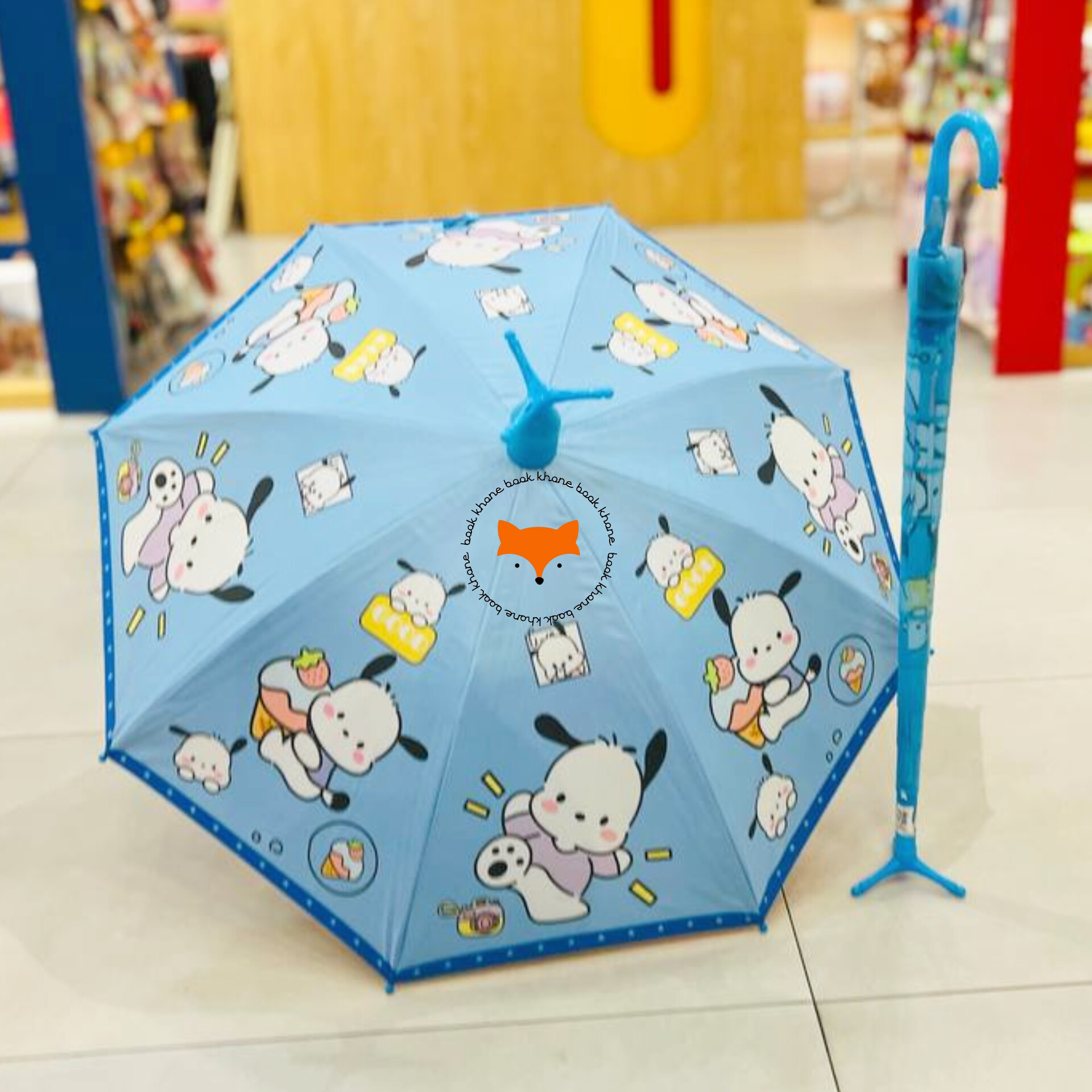 چتر تلسکوپی پوکاچو با طراحی فانتزی و رنگ زرد شاد