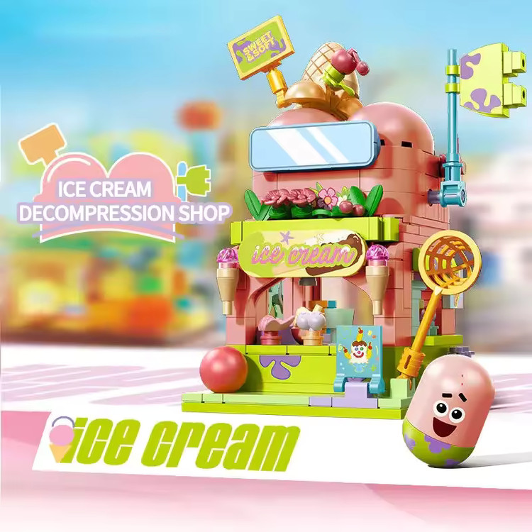 لگو بستنیفروشی باب اسفنجی با طراحی کارتونی