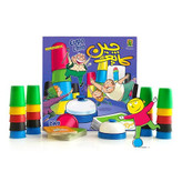 بازی فکری کاپوچین هوپا با لیوانهای رنگی و کارتهای چالش