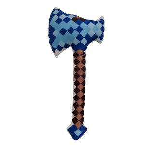 تبر نرم ماینکرافت با دسته شطرنجی قهوهای و سر پیکسلی