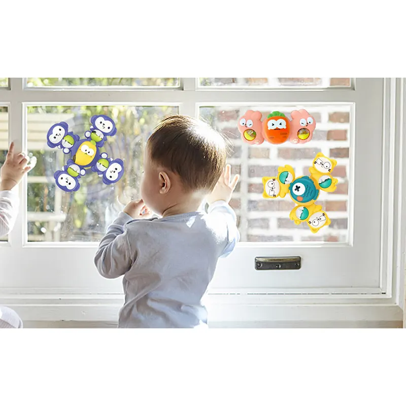 Butterfly-shaped baby rattle with purple wings and yellow body