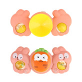 Colorful baby spinner toys with animal faces and suction base