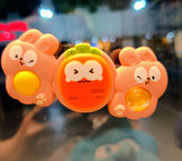 Colorful baby spinner toys with animal faces and suction base
