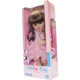 عروسک سیلیکونی با چهرهٔ واقعگرایانه و چشمان باز برای بازی کودکان