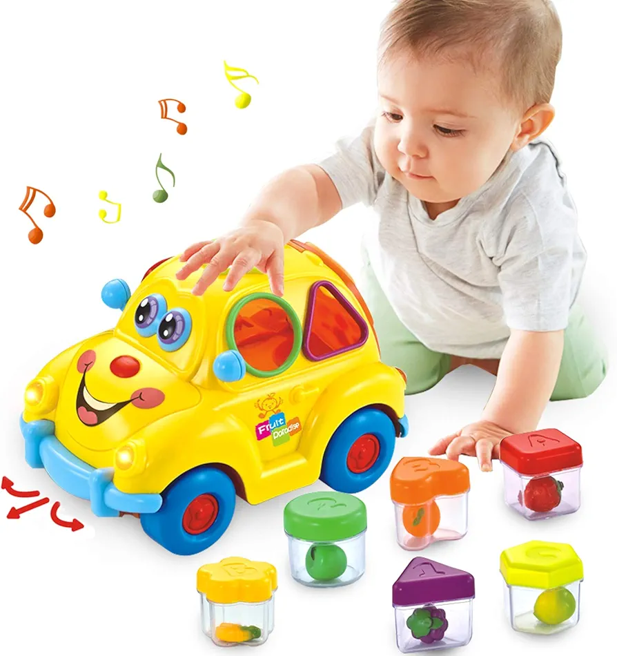 ماشین آموزشی فولکس هولا با طراحی کودکانه و موزیکال