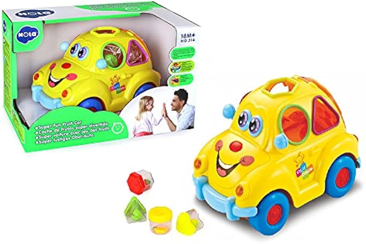 ماشین آموزشی فولکس هولا با طراحی کودکانه و موزیکال