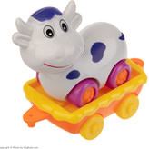 قطار موزیکال نشکن پنج واگن برند Le Dong e Zu با حیوانات کارتونی