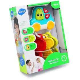 جغجغه و دندانگیر کلید هولی تویز با طراحی ماشین رنگی و کلیدهای نرم