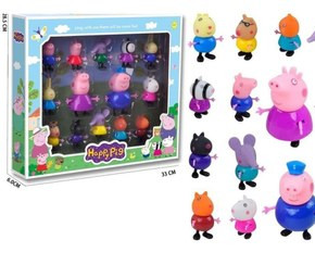 فیگور پپاپیگ ۱۱ عددی با شخصیتهای کارتونی محبوب