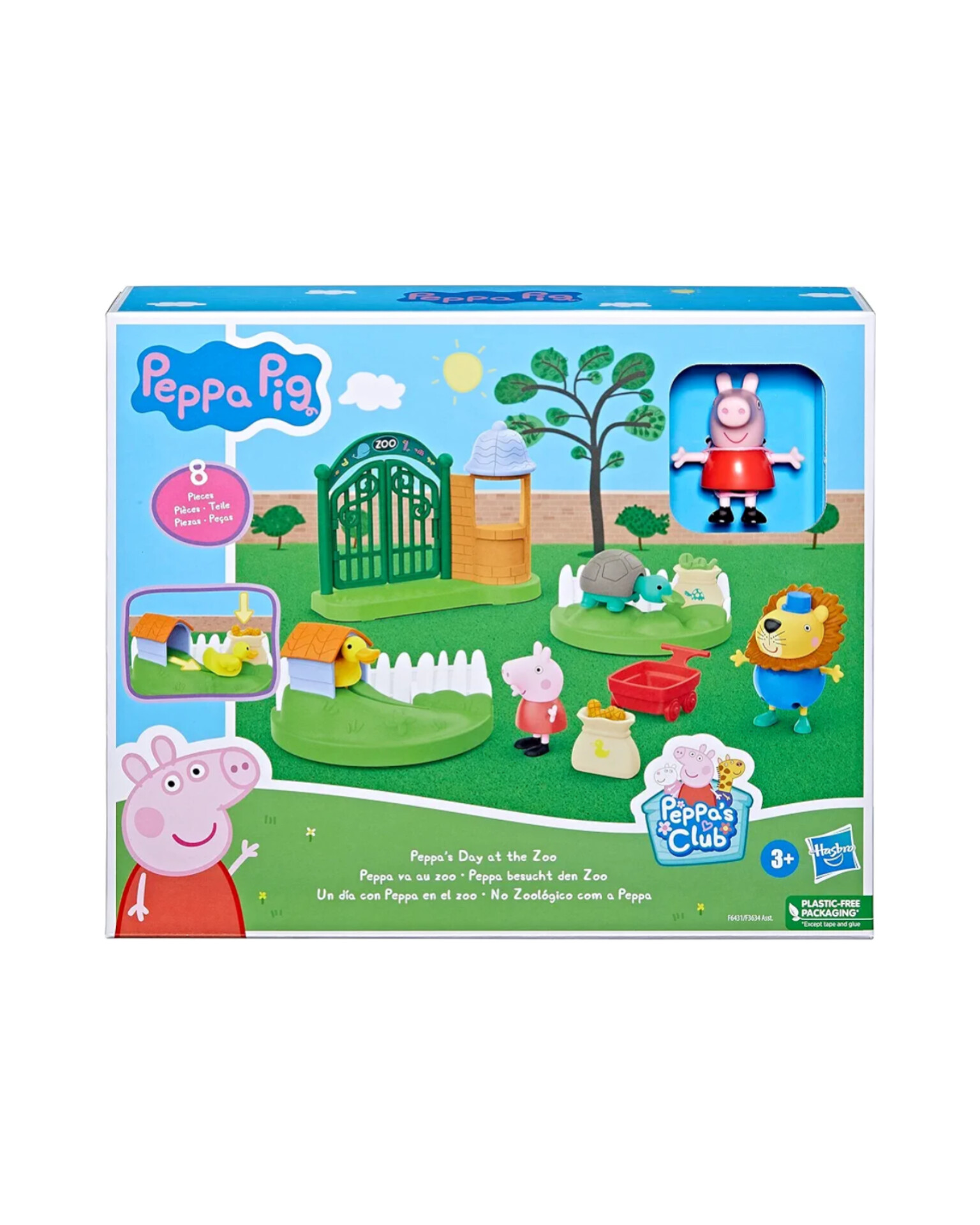 ست بازی پپاپیگ مدل باغ‌وحش با فیگورهای Peppa Pig و George