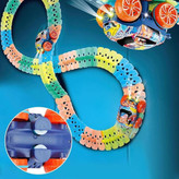 ساخت مسیر مسابقه با حلقه، شیب و چرخش آزاد