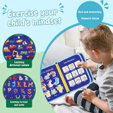 دارای زیپ، بند کفش، دکمه، سگک و چسب برای تمرین خودیاری