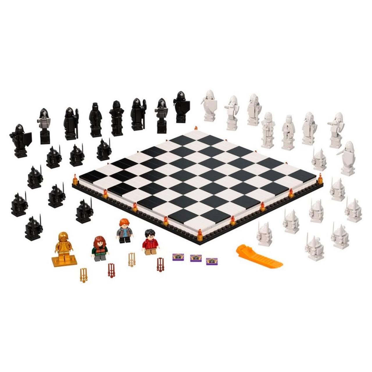 لگو شطرنج جادویی هری پاتر با طراحی صفحه شطرنج هاگوارتز