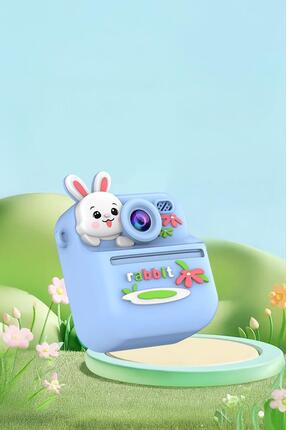 دوربین دیجیتال چاپگر دار کودکانه با طراحی خرگوشی