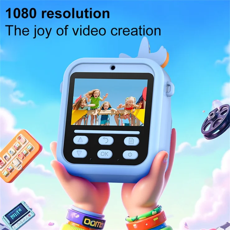 دوربین دیجیتال چاپگر دار کودکانه با طراحی خرگوشی