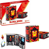 رنگبندی قرمز، طلایی و مشکی با جزئیات تکنولوژیک