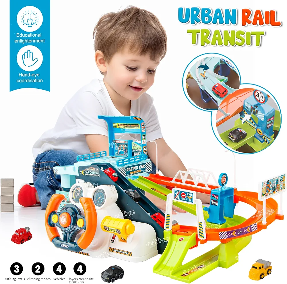 دارای فرمان هدایت‌گر، رمپ، تونل و تابلوهای تعاملی