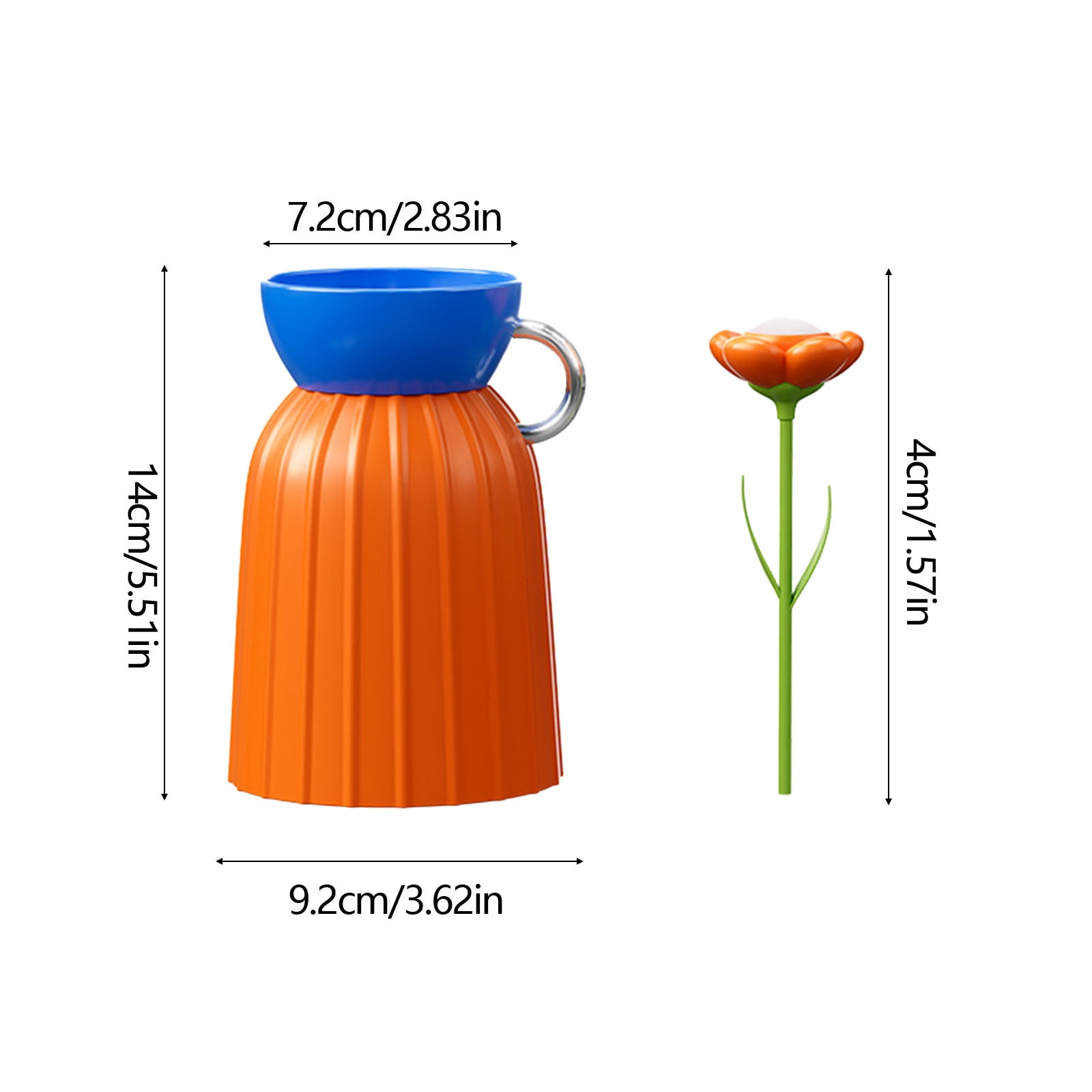 چراغ خواب شارژی طرح گل با گلدان‌های رنگی و گل‌های فانتزی