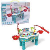 میز ماهیگیری موزیکال کودکانه با حوضچه آبی و ماهیهای رنگی