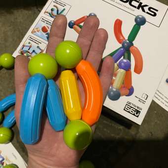 مگنت مغناطیسی سایز بزرگ ۹۶ تکه با میله و گوی رنگی