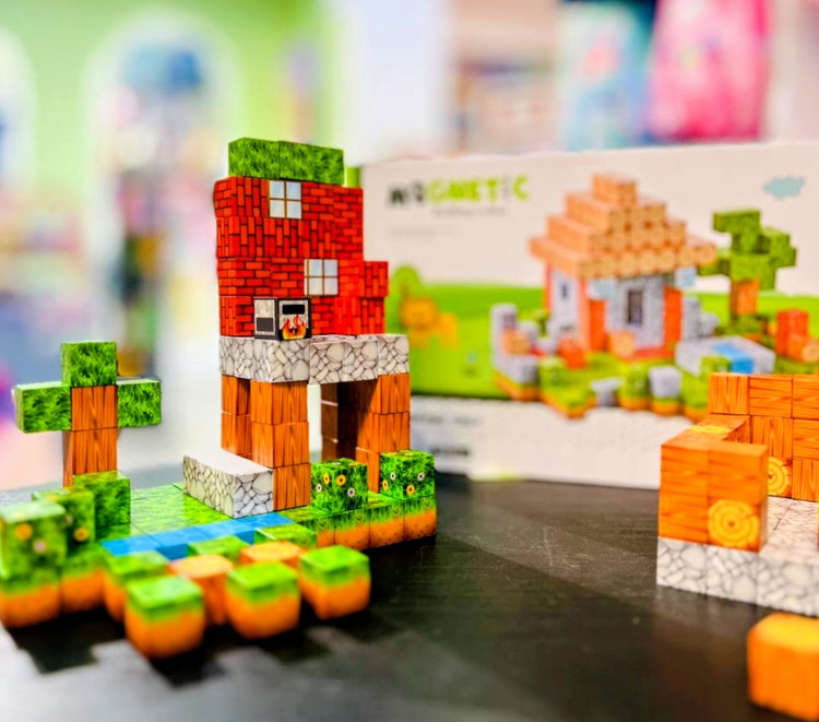 لگو مگنتی ماینکرافت ۳۱۲ تکه با طراحی رنگارنگ