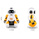 ست ربات فوتبالیست دو نفره با طراحی رنگی و شمارهدار