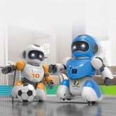ست ربات فوتبالیست دو نفره با طراحی رنگی و شمارهدار
