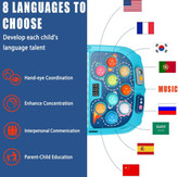 بازی چکش دو نفره نبرد کهکشانها برند فایو استار با نور و موسیقی؛ مناسب رقابت سرعتی و تقویت مهارتهای حرکتی کودکان.