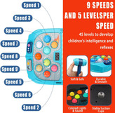 بازی چکش دو نفره نبرد کهکشانها برند فایو استار با نور و موسیقی؛ مناسب رقابت سرعتی و تقویت مهارتهای حرکتی کودکان.