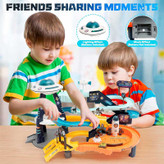 اسباببازی ریسینگ و پارکینگ طبقاتی پایگاه فضایی کد T905A با طراحی چندطبقه، رمپها و تم فضایی؛ مناسب بازی تخیلی و حرکتی کودکان ۴ سال به بالا.