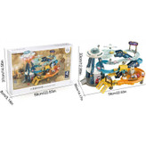 اسباببازی ریسینگ و پارکینگ طبقاتی پایگاه فضایی کد T905A با طراحی چندطبقه، رمپها و تم فضایی؛ مناسب بازی تخیلی و حرکتی کودکان ۴ سال به بالا.