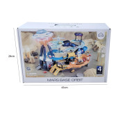 اسباببازی ریسینگ و پارکینگ طبقاتی پایگاه فضایی کد T905A با طراحی چندطبقه، رمپها و تم فضایی؛ مناسب بازی تخیلی و حرکتی کودکان ۴ سال به بالا.