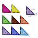 ست مگنت تایل مغناطیسی کلاسیک با قطعات رنگی و آهنربایی؛ مناسب ساختوساز و بازی آموزشی کودکان.