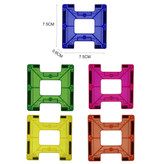 ست مگنت تایل مغناطیسی کلاسیک با قطعات رنگی و آهنربایی؛ مناسب ساختوساز و بازی آموزشی کودکان.