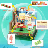 لگو رستوران کرستی کرَب با فیگور آقای خرچنگ و وسایل ریز رستوران؛ مناسب ساختوساز و کلکسیون.