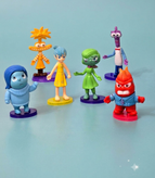 فیگور ۶ عددی انیمیشن بیرون و درون (Inside Out)؛ ست اسباببازی کلکسیونی شخصیتهای احساسات مناسب هدیه و دکور.