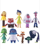 فیگور ۱۰ عددی انیمیشن بیرون و درون (Inside Out)؛ ست اسباببازی کلکسیونی شخصیتهای احساسات مناسب هدیه و دکور.