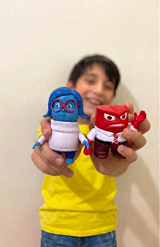 فیگور ۱۰ عددی انیمیشن بیرون و درون (Inside Out)؛ ست اسباببازی کلکسیونی شخصیتهای احساسات مناسب هدیه و دکور.